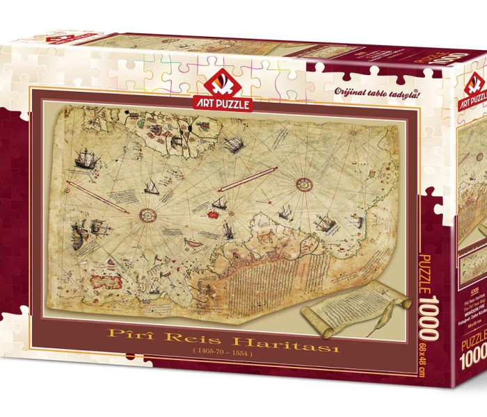 Puzzle - Art puzzle - Mapa podróży Pîrî