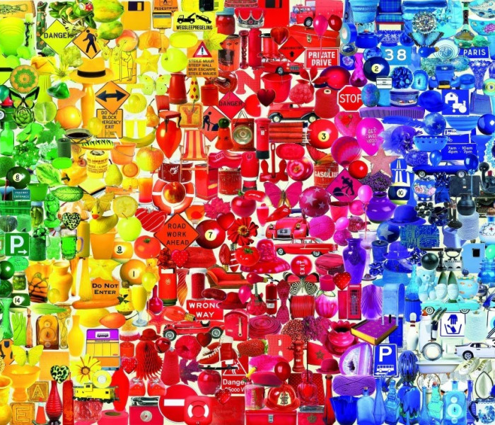 Puzzle - Bluebird - Kolorowe obiekty