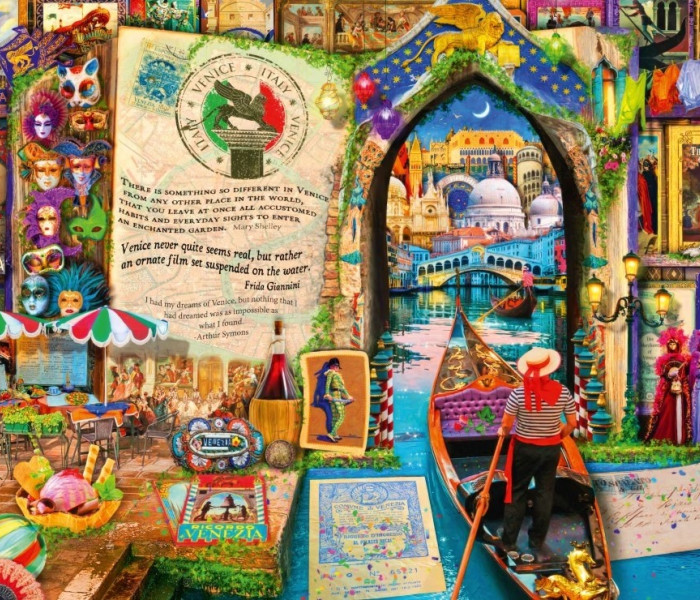 Puzzle - Bluebird - Wenecja - Życie jest otwartą księgą