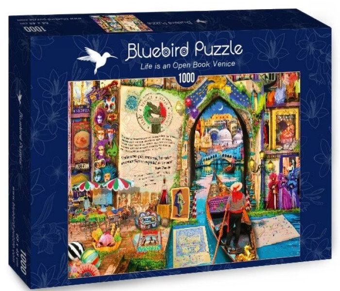 Puzzle - Bluebird - Wenecja - Życie jest otwartą księgą