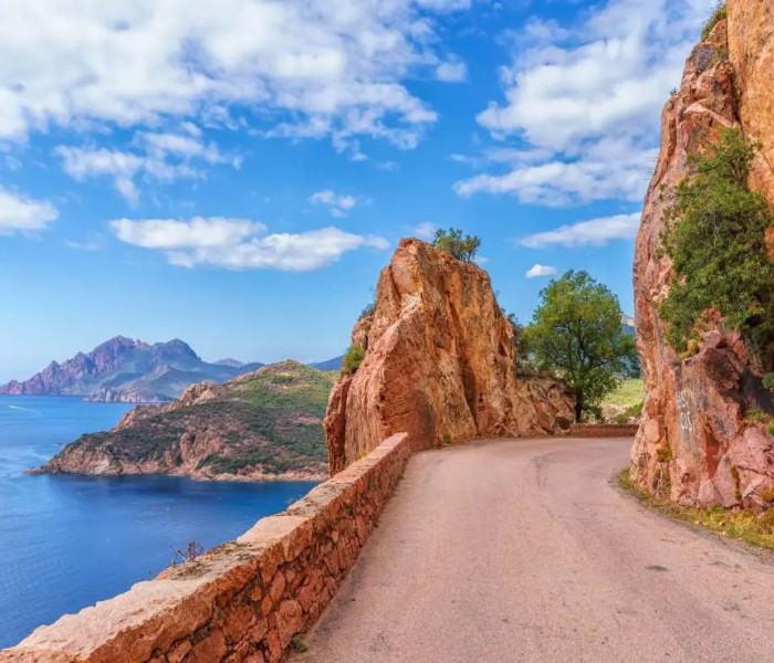 Puzzle - Bluebird - Droga w Calanques de Piana na Korsyce