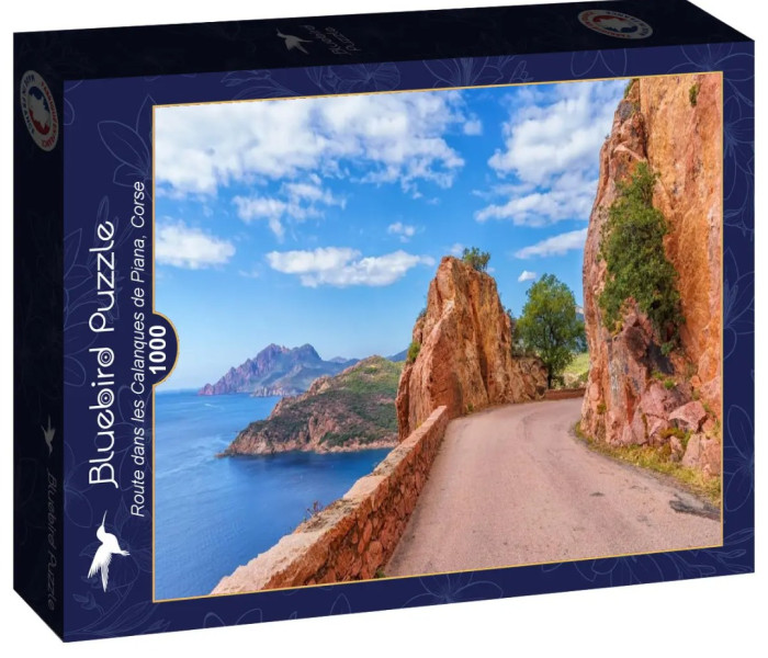 Puzzle - Bluebird - Droga w Calanques de Piana na Korsyce