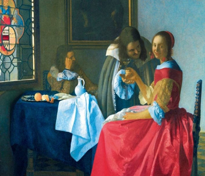 Puzzle - Bluebird - Dziewczyna z kieliszkiem wina, 1659