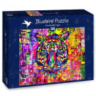 Puzzle - Bluebird - Kolorowy tygrys