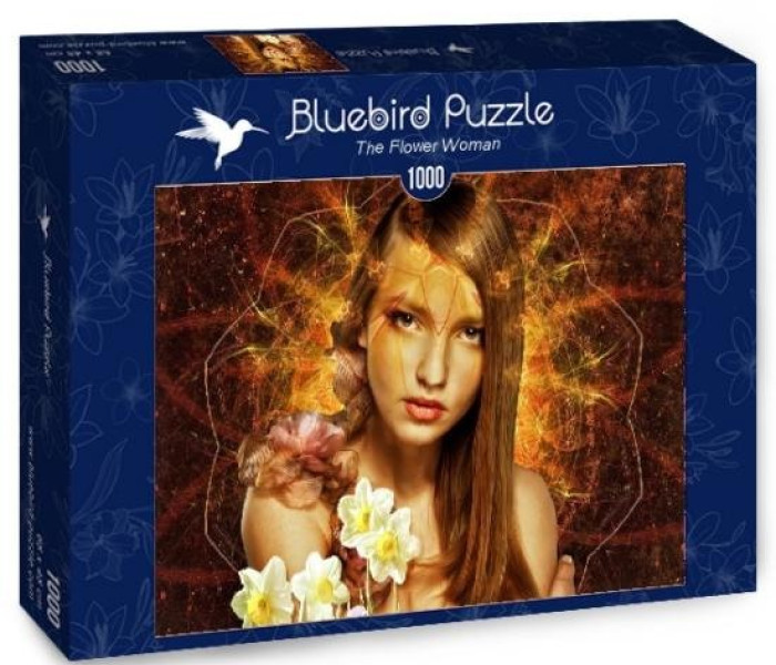 Puzzle - Bluebird - Kobieta Kwiat