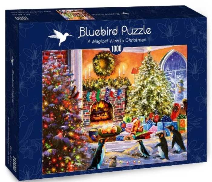 Puzzle - Bluebird - Magiczny widok Bożego Narodzenia
