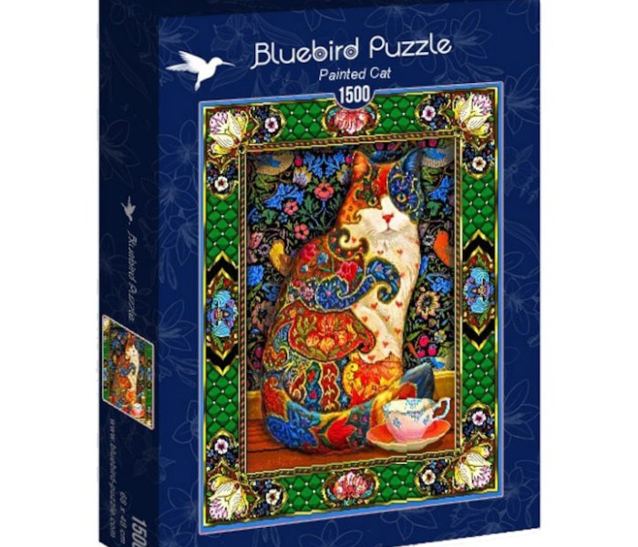 Puzzle - Bluebird - Malowany kot