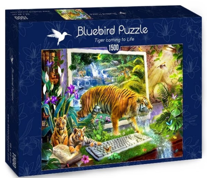 Puzzle - Bluebird - Ożywiony tygrys