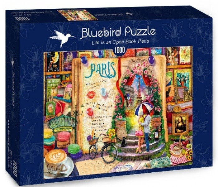 Puzzle - Bluebird - Paryż - Życie jest otwartą księgą