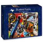 Puzzle - Bluebird - Stare aparaty na stole