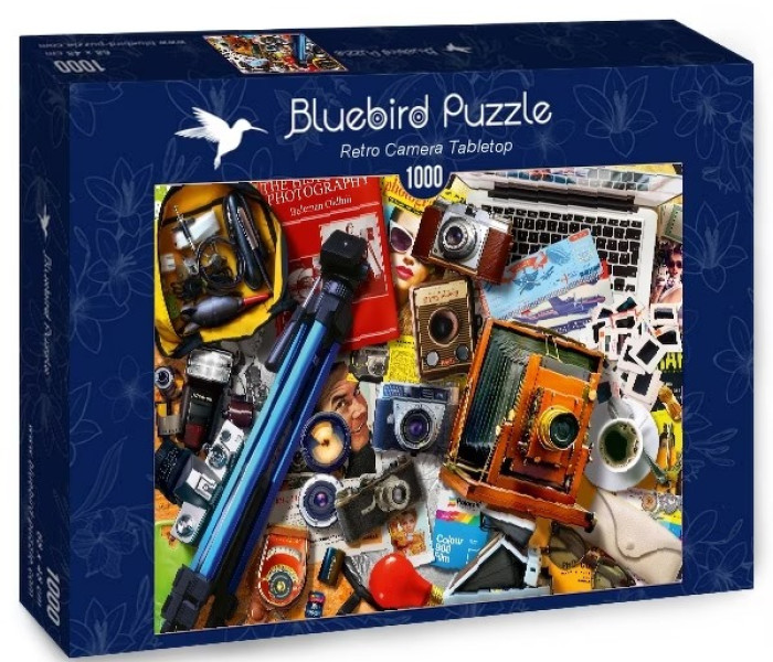 Puzzle - Bluebird - Stare aparaty na stole