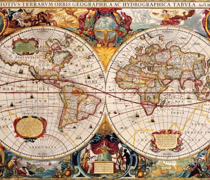 Puzzle - Bluebird - Mapa starożytnego świata