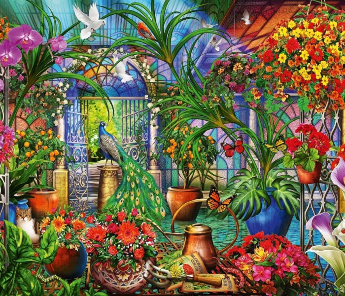 Puzzle - Bluebird - Szklarnia tropikalna