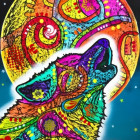 Puzzle - Bluebird - Wyjący wilk