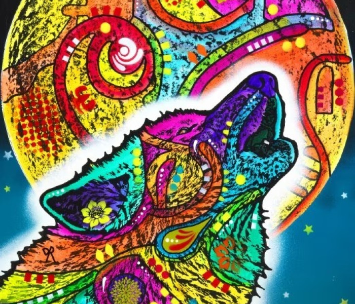 Puzzle - Bluebird - Wyjący wilk