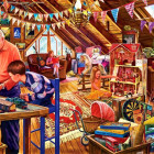 Puzzle - Bluebird - Bawić się na strychu