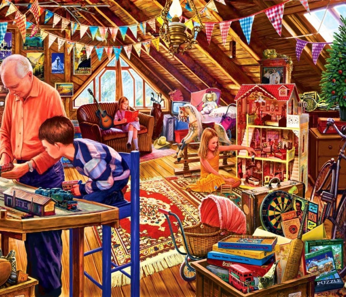 Puzzle - Bluebird - Bawić się na strychu