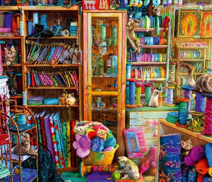 Puzzle - Bluebird - Raj dla kotów