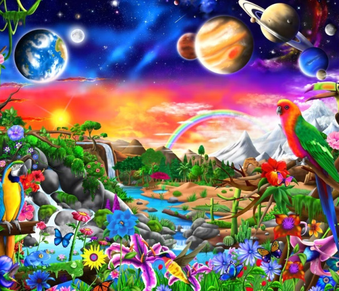 Puzzle - Bluebird - Kosmiczny raj