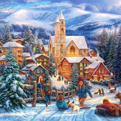 Jazda na sankach do miasta