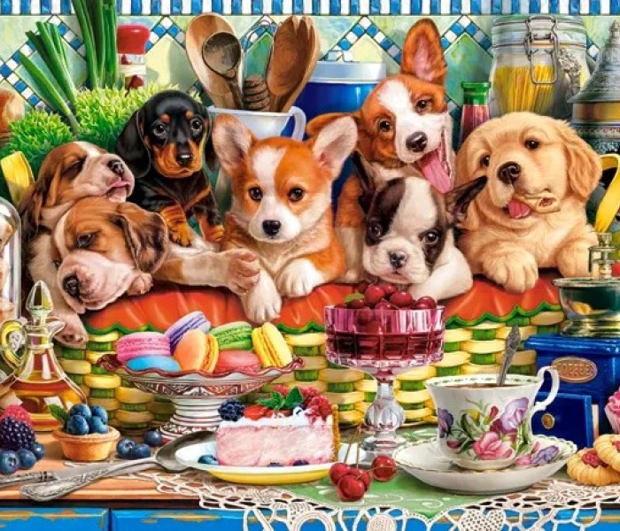 Puzzle - Castorland - Deser dla szczeniąt