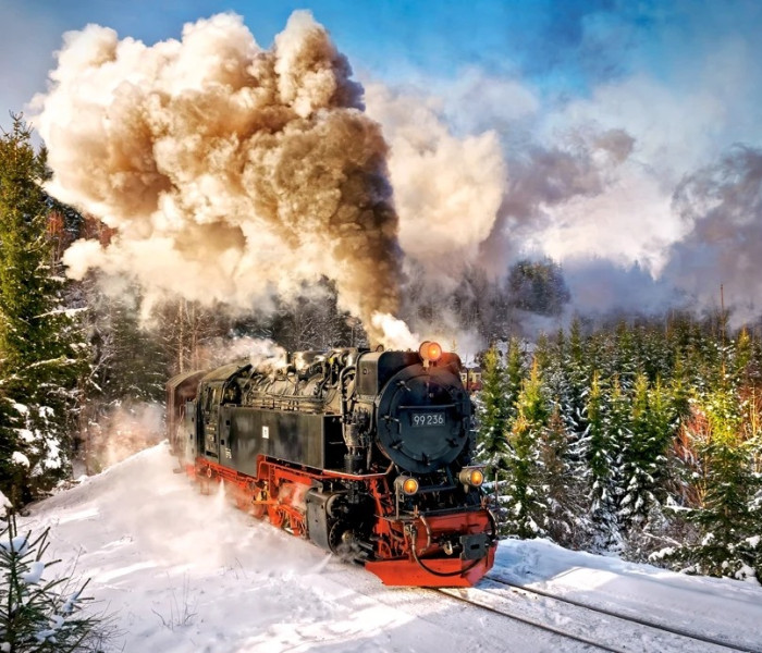 Puzzle - Castorland - Pociąg parowy