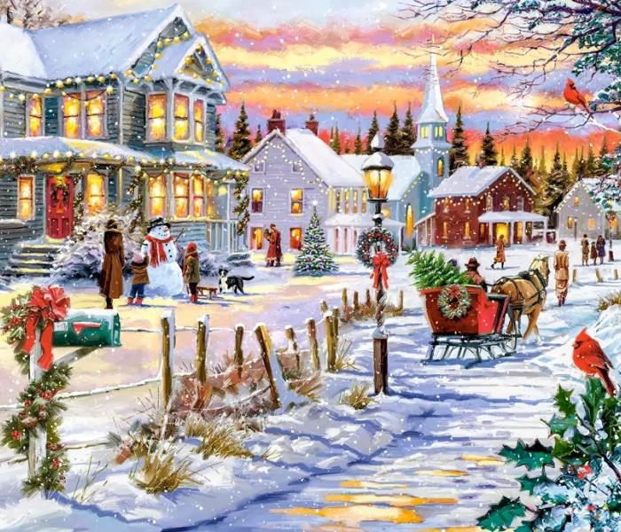 Puzzle - Castorland - Nadchodzi choinka