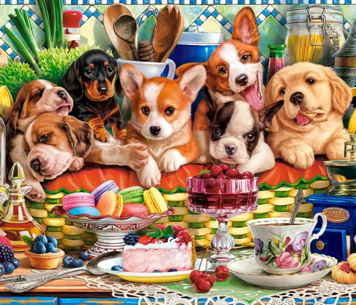 Puzzle - Castorland - Deser dla szczeniąt