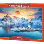 Puzzle - Castorland - Wschód słońca na Sakrisøy, Lofoty, Norwegia