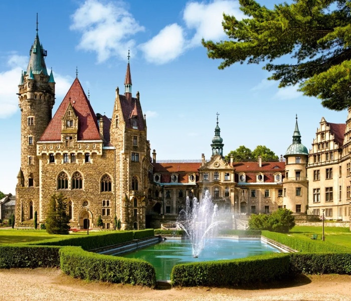 Puzzle - Castorland - Zamek Moszna, Polska