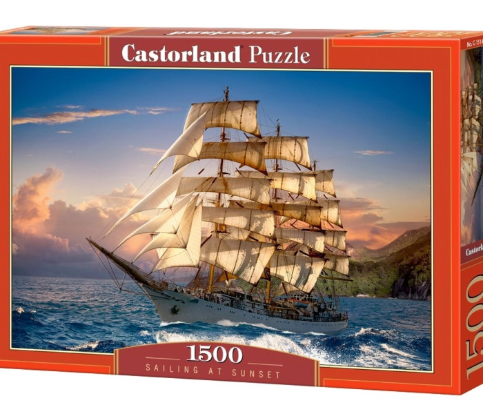 Puzzle - Castorland - Żeglowanie o zachodzie słońca