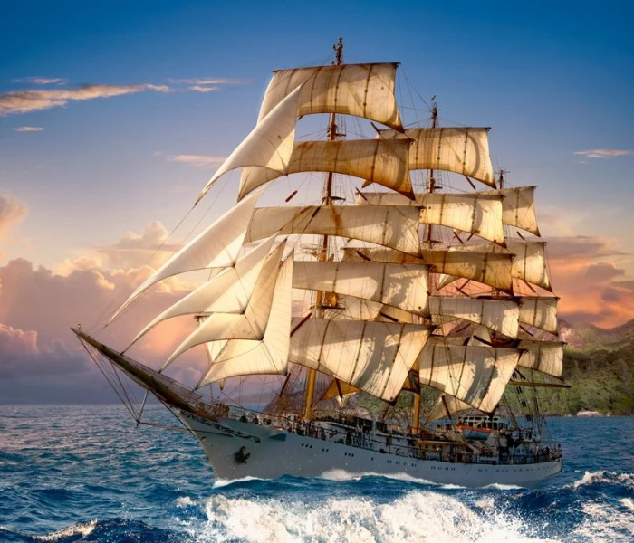 Puzzle - Castorland - Żeglowanie o zachodzie słońca