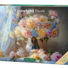 Puzzle - Castorland - Pastelowe piwonie