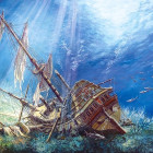 Puzzle - Castorland - Zatopiony galeon