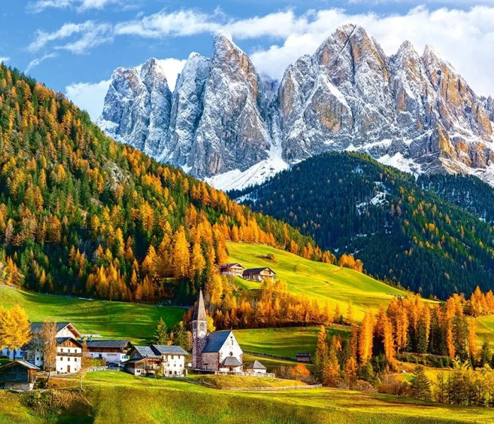 Puzzle - Castorland - Kościół św. Magdaleny, Dolomity