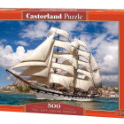 Puzzle - Castorland - Tall Ship opuszczający port