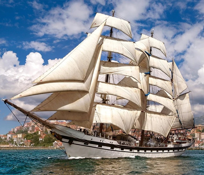 Puzzle - Castorland - Tall Ship opuszczający port
