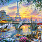 Puzzle - Castorland - Czas na herbatę w Paryżu