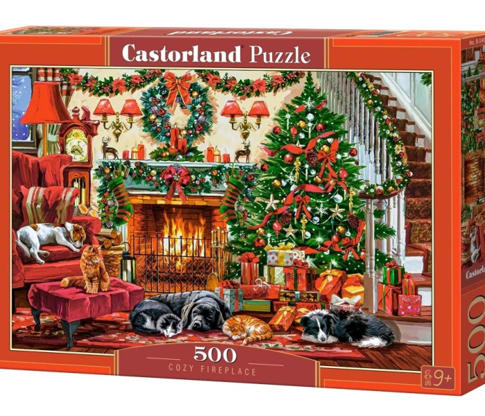Puzzle - Castorland - Przytulny kominek