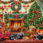 Puzzle - Castorland - Przytulny kominek