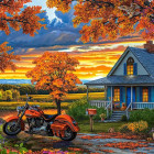 Puzzle - Castorland - Jesienna przejażdżka