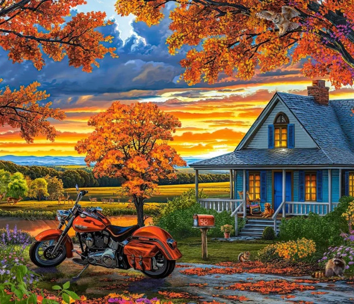 Puzzle - Castorland - Jesienna przejażdżka