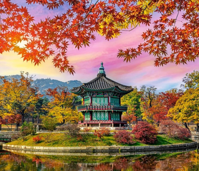 Puzzle - Castorland - Pałac Gyeongbokgung, Seul, Korea Południowa