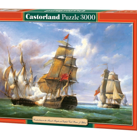 Walki francuskiej fregaty „La Canonniere” z angielskim okrętem „The Tremendous””