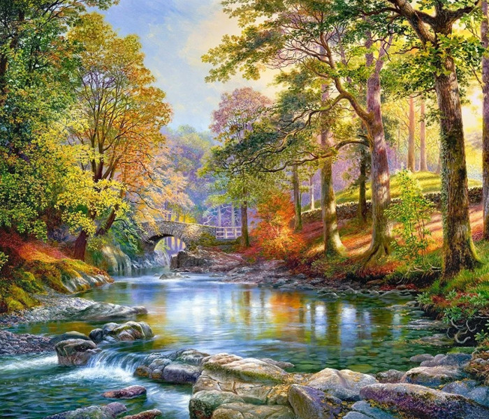 Puzzle - Castorland - Wzdłuż rzeki