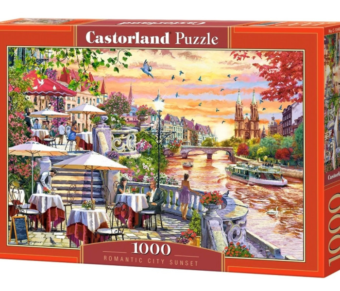 Puzzle - Castorland - Romantyczny zachód słońca w mieście
