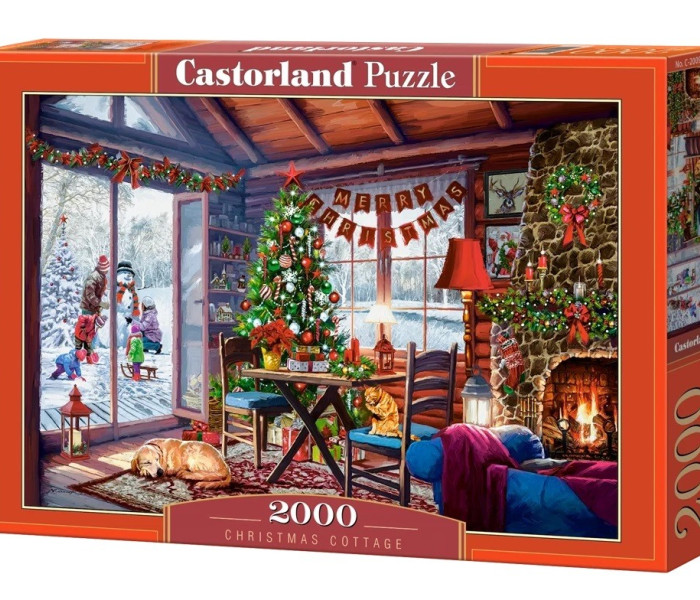 Puzzle - Castorland - Domek Bożonarodzeniowy