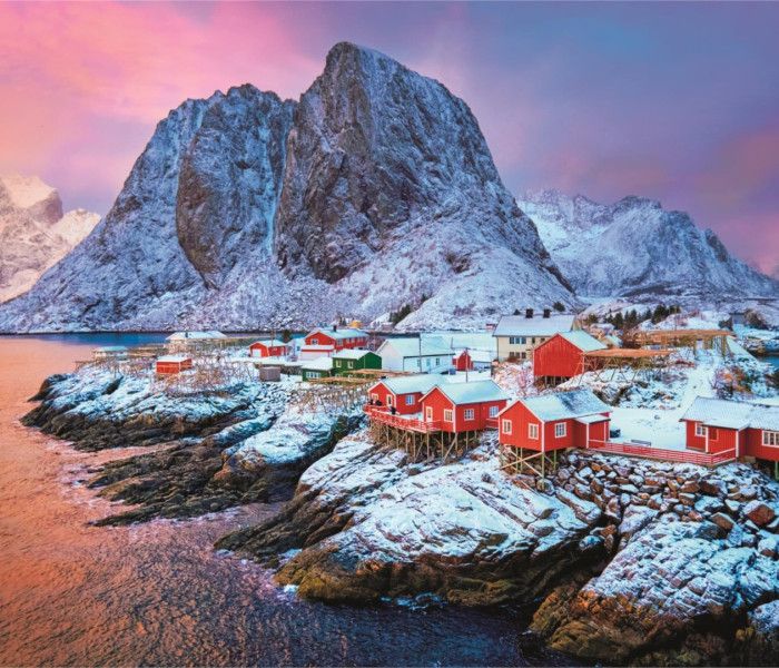 Puzzle - Clementoni - Wieś Hamnøy, Norwegia