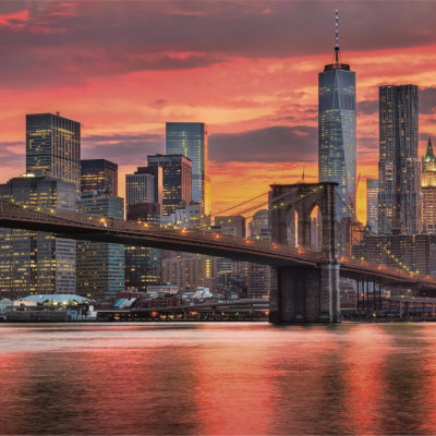 East River o zmierzchu