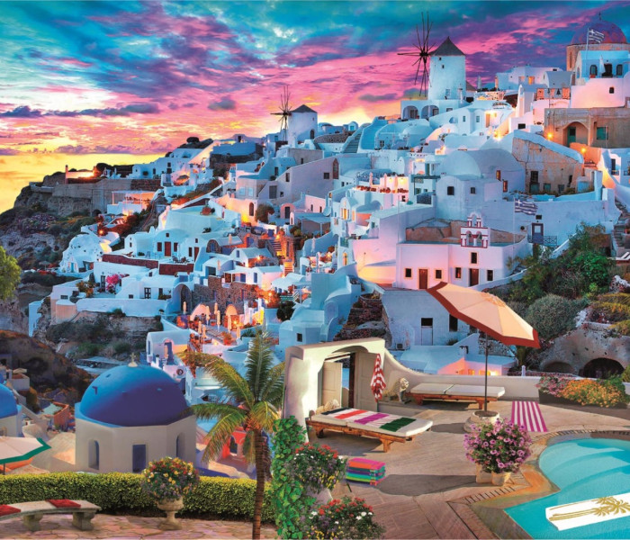 Puzzle - Clementoni - Santorini, Grecja